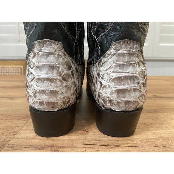Dan Post Men's Manning Python Leather Boots Size 10 NWOB Exotic Boots Comfort - Picture 9 of 13